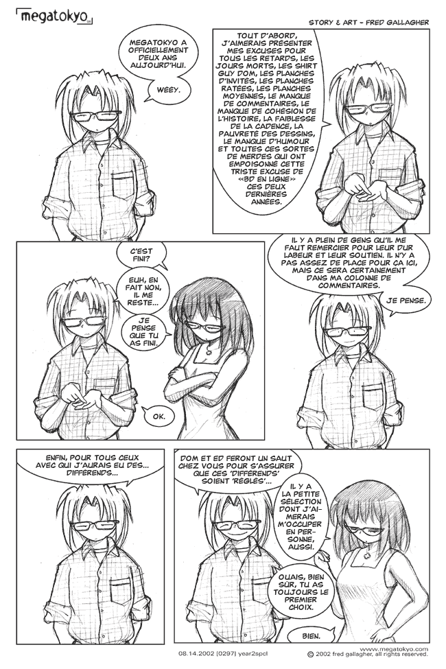 planche #297: OSE: Megatokyo an 2: gomen nasai