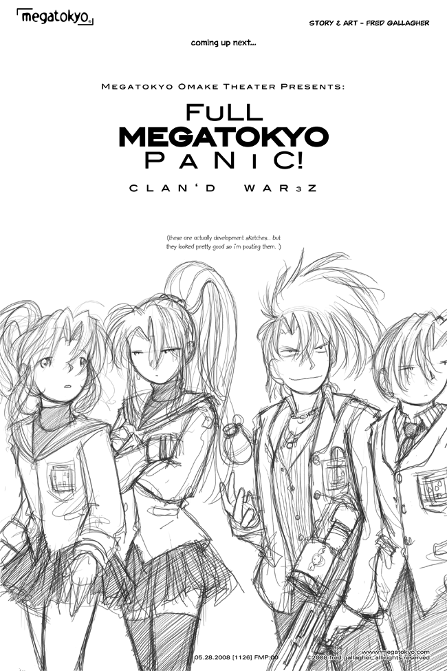 strip #1126: Megatokyo Omake Theater: Full Megatokyo Panic - Clan'd War3z